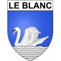 Le Blanc 36 ville Stickers blason autocollant adhésif