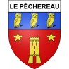 Le Pêchereau 36 ville Stickers blason autocollant adhésif