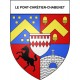 Le Pont-Chrétien-Chabenet 36 ville Stickers blason autocollant adhésif