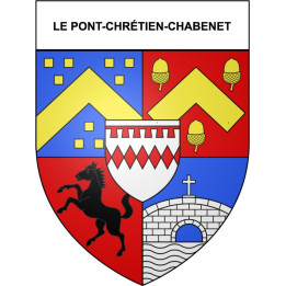 Le Pont-Chrétien-Chabenet 36 ville Stickers blason autocollant adhésif