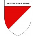 Pegatinas escudo de armas de Bazas adhesivo de la etiqueta engomada