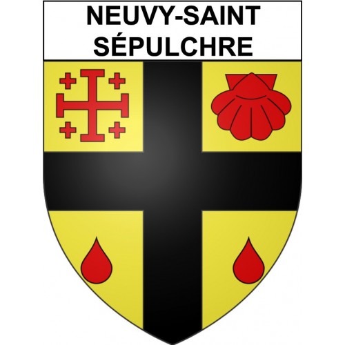Neuvy-Saint-Sépulchre 36 ville Stickers blason autocollant adhésif