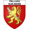 Palluau-sur-Indre 36 ville Stickers blason autocollant adhésif