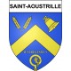 Saint-Aoustrille 36 ville Stickers blason autocollant adhésif