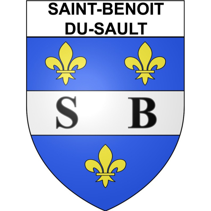 Saint-Benoit-du-Sault 36 ville Stickers blason autocollant adhésif