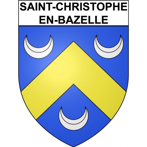Saint-Christophe-en-Bazelle 36 ville Stickers blason autocollant adhésif