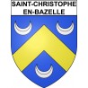 Saint-Christophe-en-Bazelle 36 ville Stickers blason autocollant adhésif
