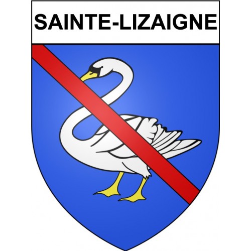 Pegatinas escudo de armas de Bazas adhesivo de la etiqueta engomada