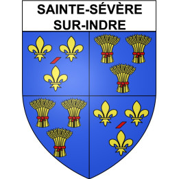 Sainte-Sévère-sur-Indre 36 ville Stickers blason autocollant adhésif