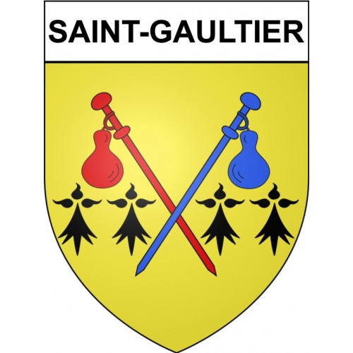 Saint-Gaultier 36 ville Stickers blason autocollant adhésif