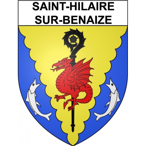 Saint-Hilaire-sur-Benaize 36 ville Stickers blason autocollant adhésif