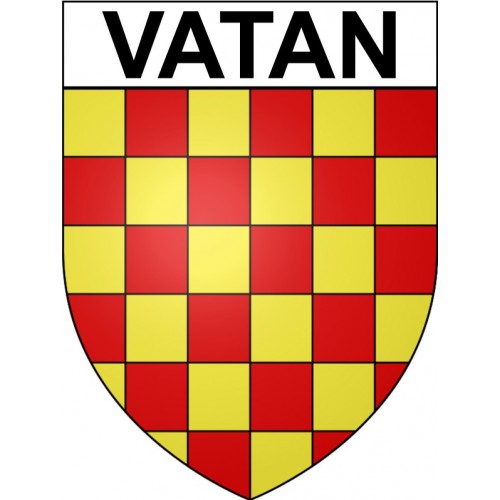 Vatan 36 ville Stickers blason autocollant adhésif