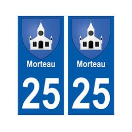 25 Morteau blason autocollant plaque stickers ville