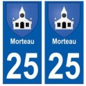 25 Morteau blason autocollant plaque stickers ville