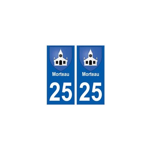 25 Morteau blason autocollant plaque stickers ville