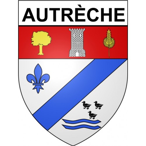 Autrèche 37 ville Stickers blason autocollant adhésif