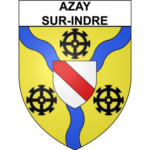 Stickers coat of arms Bazas adhesive sticker