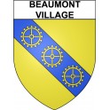Beaumont-Village 37 ville Stickers blason autocollant adhésif