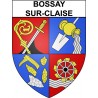 Bossay-sur-Claise 37 ville Stickers blason autocollant adhésif