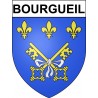 Bourgueil 37 ville Stickers blason autocollant adhésif