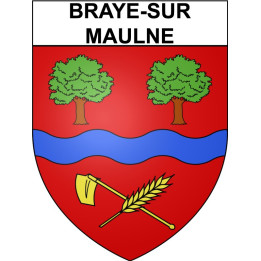 Stickers coat of arms Bazas adhesive sticker
