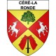 Céré-la-Ronde 37 ville Stickers blason autocollant adhésif