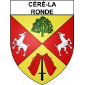 Céré-la-Ronde 37 ville Stickers blason autocollant adhésif