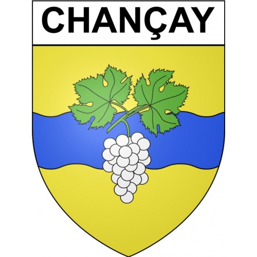 Pegatinas escudo de armas de Bazas adhesivo de la etiqueta engomada