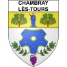 Chambray-lès-Tours 37 ville Stickers blason autocollant adhésif