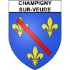 Champigny-sur-Veude 37 ville Stickers blason autocollant adhésif