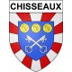 Chisseaux 37 ville Stickers blason autocollant adhésif