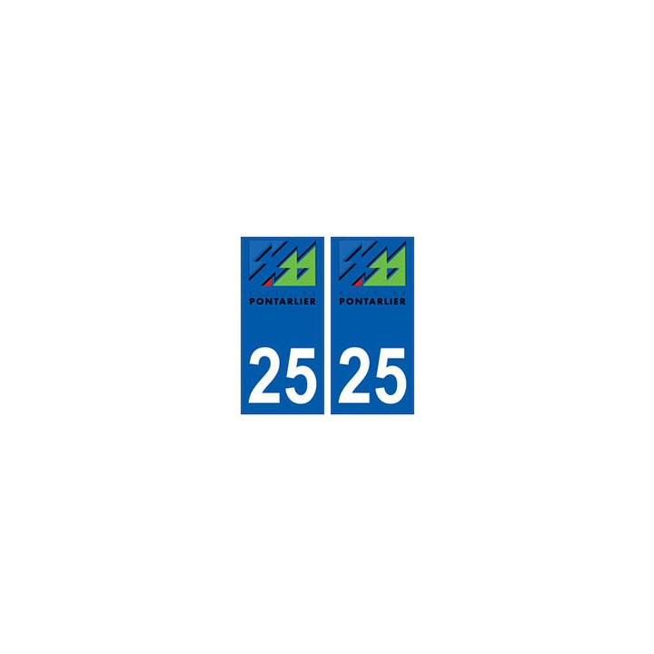 25 Pontarlier logo autocollant plaque stickers ville
