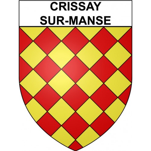 Crissay-sur-Manse 37 ville Stickers blason autocollant adhésif