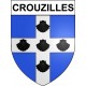 Crouzilles 37 ville Stickers blason autocollant adhésif