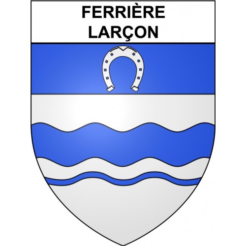 Ferrière-Larçon 37 ville Stickers blason autocollant adhésif