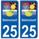 25 Seloncourt blason autocollant plaque stickers ville