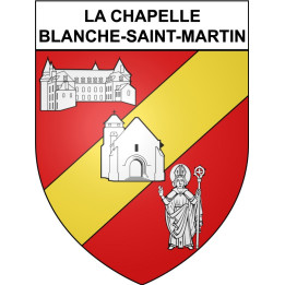 Stickers coat of arms La Chapelle-Blanche-Saint-Martin adhesive sticker