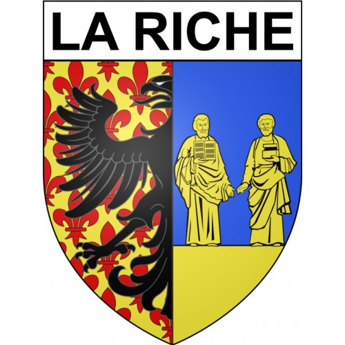La Riche 37 ville Stickers blason autocollant adhésif