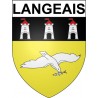 Langeais 37 ville Stickers blason autocollant adhésif