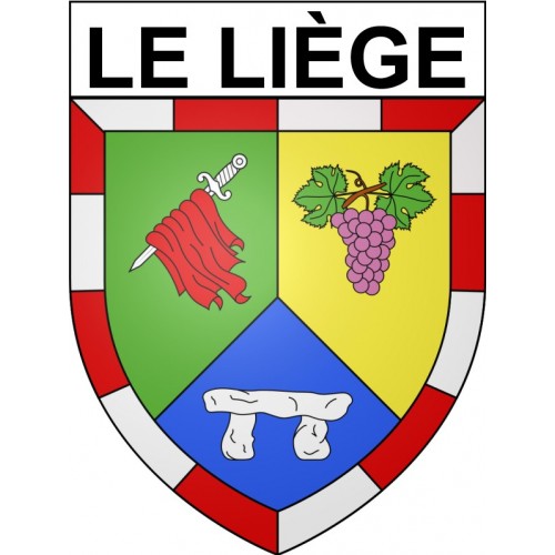 Le Liège 37 ville Stickers blason autocollant adhésif