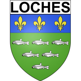 Loches 37 ville Stickers blason autocollant adhésif