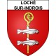 Loché-sur-Indrois 37 ville Stickers blason autocollant adhésif
