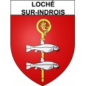 Loché-sur-Indrois 37 ville Stickers blason autocollant adhésif