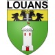 louans 37 ville Stickers blason autocollant adhésif