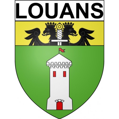 louans 37 ville Stickers blason autocollant adhésif