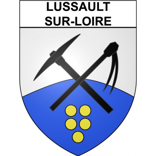 Lussault-sur-Loire 37 ville Stickers blason autocollant adhésif