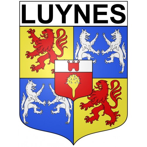 Luynes 37 ville Stickers blason autocollant adhésif