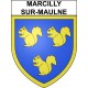 Marcilly-sur-Maulne 37 ville Stickers blason autocollant adhésif