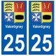 25 Valentigney blason autocollant plaque stickers ville