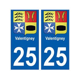 25 Valentigney blason autocollant plaque stickers ville